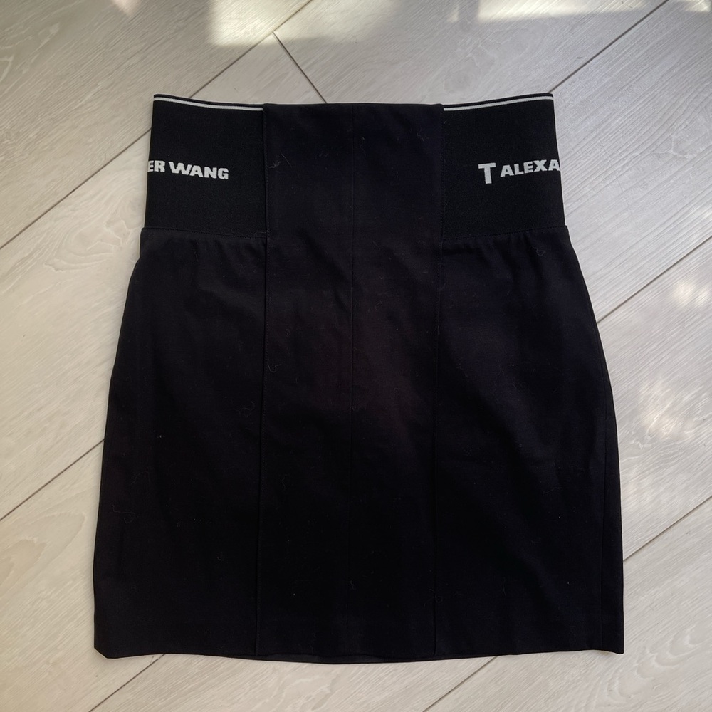 T by Alexander wang black mini skirt